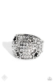 Reliable Radiance - White ~ Paparazzi Ring - Glitzygals5dollarbling Paparazzi Boutique 