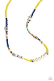 Happy to See You - Yellow ~ Paparazzi Necklace - Glitzygals5dollarbling Paparazzi Boutique 