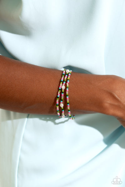 Colorblock Cache - Green ~ Paparazzi Bracelet - Glitzygals5dollarbling Paparazzi Boutique 