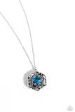 Flowering Fantasy - Blue ~ Paparazzi Necklace - Glitzygals5dollarbling Paparazzi Boutique 