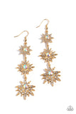 Stellar Series - Gold ~ Paparazzi Earrings - Glitzygals5dollarbling Paparazzi Boutique 