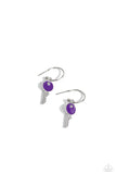 Key Performance - Purple ~ Paparazzi Earrings - Glitzygals5dollarbling Paparazzi Boutique 