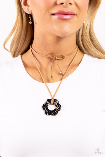 Tied Triumph - Black ~ Paparazzi Necklace - Glitzygals5dollarbling Paparazzi Boutique 