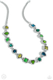 Abstract Admirer - Green ~ Paparazzi Necklace Choker - Glitzygals5dollarbling Paparazzi Boutique 
