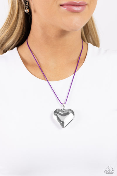 Devoted Daze - Purple ~ Paparazzi Necklace - Glitzygals5dollarbling Paparazzi Boutique 
