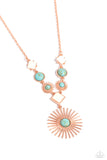 Sunburst Style - Copper ~ Paparazzi Necklace - Glitzygals5dollarbling Paparazzi Boutique 