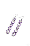 Developing Dignity - Purple ~ Paparazzi Earrings - Glitzygals5dollarbling Paparazzi Boutique 