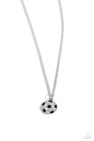 Goalkeeper Glam - Black ~ Paparazzi Soccer Necklace - Glitzygals5dollarbling Paparazzi Boutique 