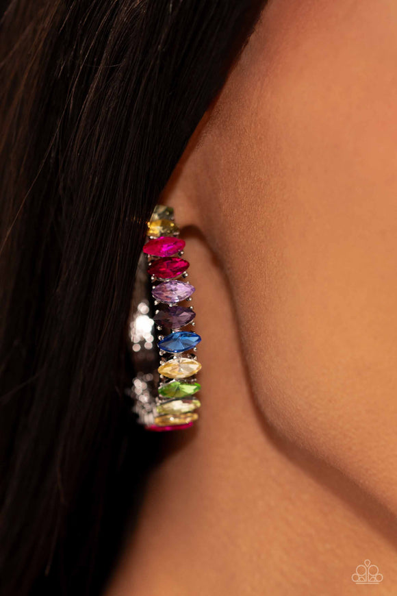 Rainbow Range - Multi ~ Paparazzi Earrings lop - Glitzygals5dollarbling Paparazzi Boutique 