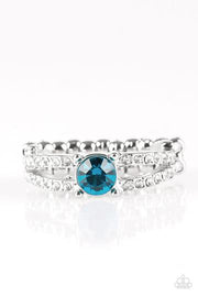 Paparazzi Dream Sparkle - Blue Rhinestones - Silver Ring - Glitzygals5dollarbling Paparazzi Boutique 