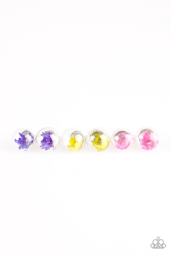 Dried Flower Globe Earrings Little Diva - Glitzygals5dollarbling Paparazzi Boutique 