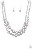 The More The Modest - Silver ~ Paparazzi Necklace - Glitzygals5dollarbling Paparazzi Boutique 