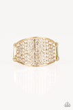 Kaboom - Gold Ring Paparazzi Accessories - Glitzygals5dollarbling Paparazzi Boutique 