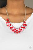 Paparazzi Really Rococo - Red Necklace - Glitzygals5dollarbling Paparazzi Boutique 