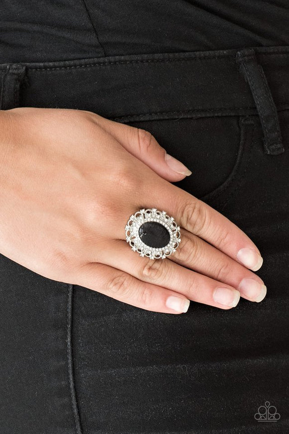 Paparazzi Ring ~ BAROQUE The Spell - Black - Glitzygals5dollarbling Paparazzi Boutique 