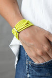 Paparazzi Bracelet ~ Thank Me LAYER - Yellow - Glitzygals5dollarbling Paparazzi Boutique 