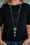 Paparazzi Wildland Wonderland - Brown - Silver Layered Chains - Necklace & Earrings - Glitzygals5dollarbling Paparazzi Boutique 