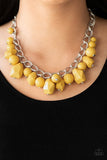 Paparazzi Gorgeously Globetrotter Yellow Necklace - Glitzygals5dollarbling Paparazzi Boutique 