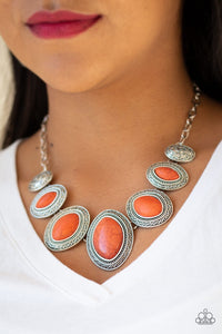 Paparazzi Sierra Serenity - Orange Necklace - Glitzygals5dollarbling Paparazzi Boutique 