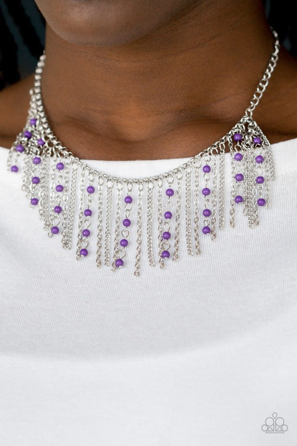 Harlem Hideaway - purple - Paparazzi necklace - Glitzygals5dollarbling Paparazzi Boutique 