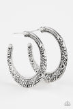 Paparazzi Rumba Rendezvous Silver Hoop Earrings - Glitzygals5dollarbling Paparazzi Boutique 