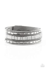 Paparazzi Spectacular Shimmer Silver Urban Bracelet - Glitzygals5dollarbling Paparazzi Boutique 
