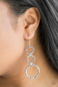 Radical Revolution Silver Earrings - Glitzygals5dollarbling Paparazzi Boutique 