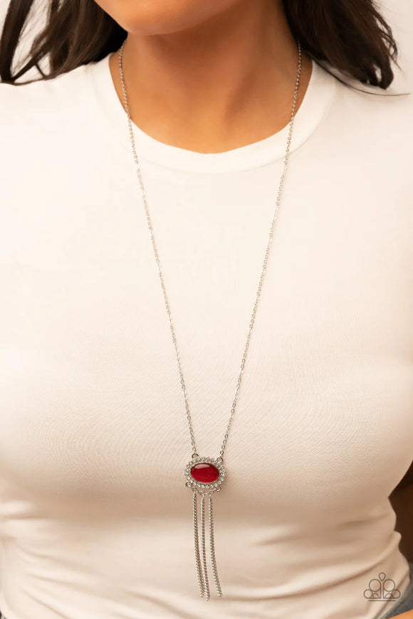 Happily Ever Ethereal Red ~ Paparazzi Necklace - Glitzygals5dollarbling Paparazzi Boutique 