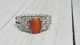 Paparazzi Extra Spark Tacular Orange Moonstone Ring - Glitzygals5dollarbling Paparazzi Boutique 