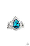 Hollywood Heirloom - blue - Paparazzi ring - Glitzygals5dollarbling Paparazzi Boutique 