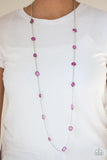 Paparazzi Necklace ~ Glassy Glamorous - Purple - Glitzygals5dollarbling Paparazzi Boutique 