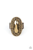 Fueled by Fashion Brass ~ Paparazzi Ring - Glitzygals5dollarbling Paparazzi Boutique 