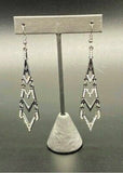 Electric Shimmer Black Shimmer Fashion Fix Exclusive Earrings - Glitzygals5dollarbling Paparazzi Boutique 