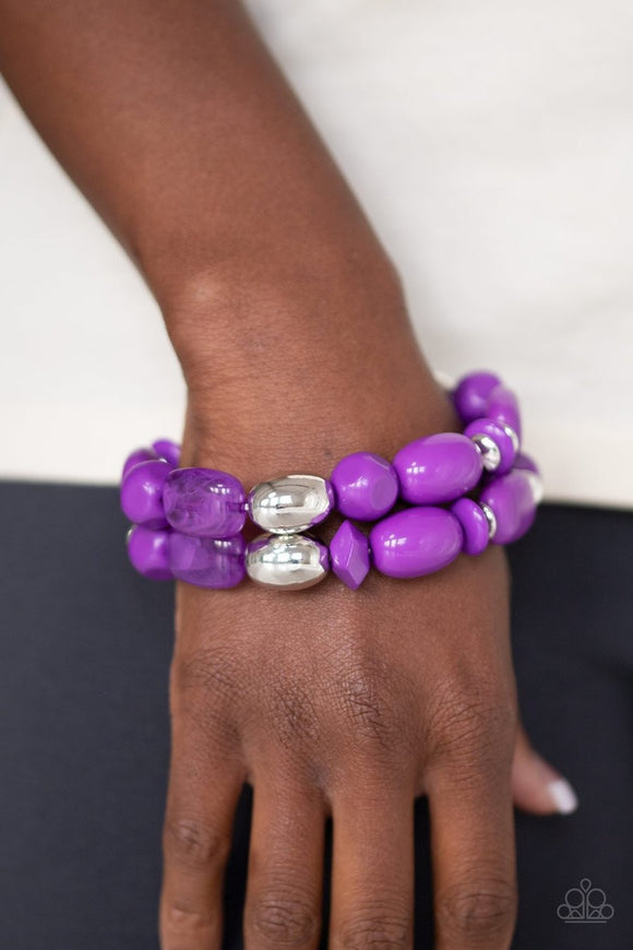 Fruity Flavor - purple - Paparazzi bracelet - Glitzygals5dollarbling Paparazzi Boutique 
