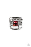Galactic Governess Red ~ Paparazzi Ring - Glitzygals5dollarbling Paparazzi Boutique 