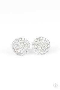 Paparazzi Greatest of All Time White Post Earrings - Glitzygals5dollarbling Paparazzi Boutique 