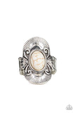 Paparazzi Ring ~ Oracle Oasis - White - Glitzygals5dollarbling Paparazzi Boutique 