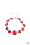 Paparazzi Lustrous Luminosity - Red - Bracelet - Glitzygals5dollarbling Paparazzi Boutique 