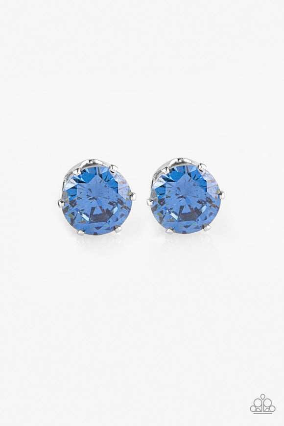 Paparazzi Come Out on Top Blue Post Earrings - Glitzygals5dollarbling Paparazzi Boutique 