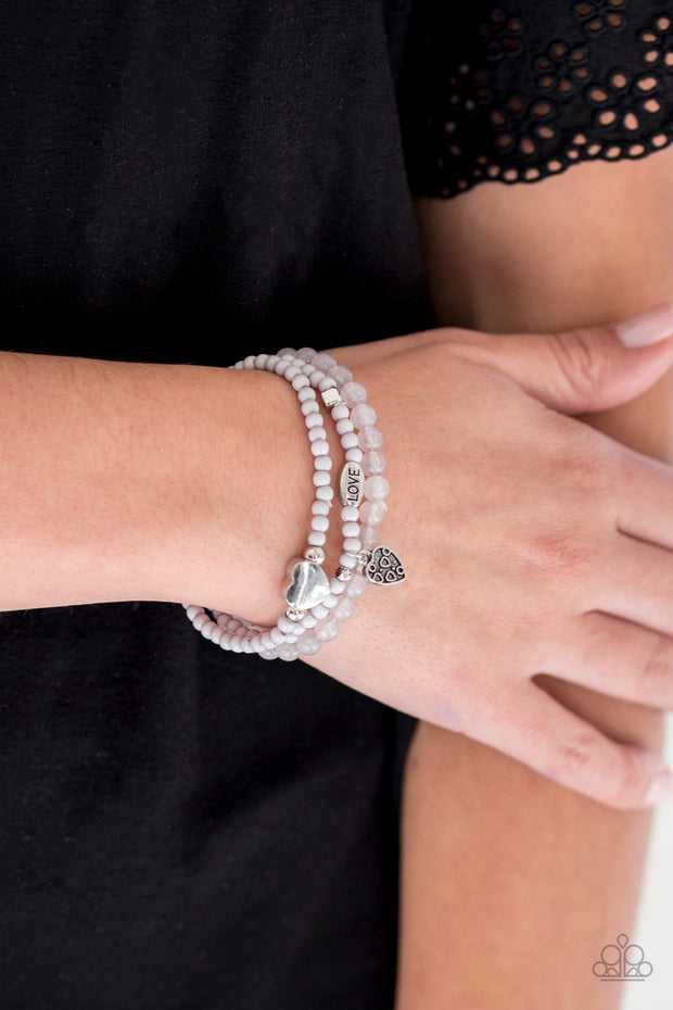 Paparazzi Really Romantic Silver Bracelet - Glitzygals5dollarbling Paparazzi Boutique 