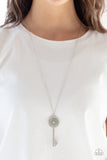 Paparazzi Keeping Secrets Green Key Necklace - Glitzygals5dollarbling Paparazzi Boutique 