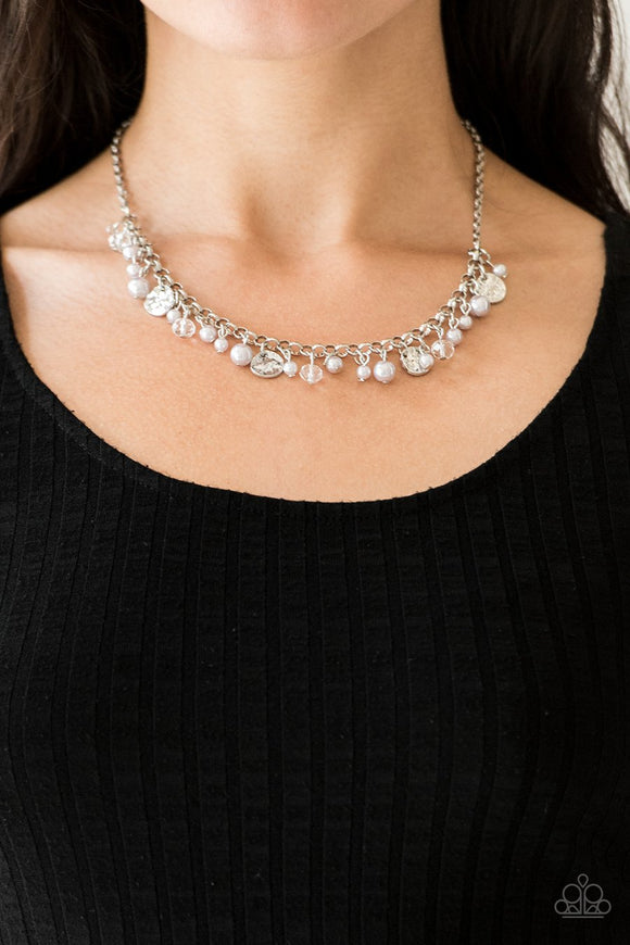 Paparazzi Coastal Cache - Silver - Necklace & Earrings - Glitzygals5dollarbling Paparazzi Boutique 