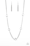 Paparazzi Necklace ~ Teardrop Timelessness - White - Glitzygals5dollarbling Paparazzi Boutique 