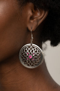 Mega Medallions - pink - Paparazzi earrings - Glitzygals5dollarbling Paparazzi Boutique 