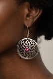 Mega Medallions - pink - Paparazzi earrings - Glitzygals5dollarbling Paparazzi Boutique 