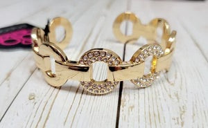 Revolutionary Romantic Gold ~ Paparazzi Bracelet - Glitzygals5dollarbling Paparazzi Boutique 