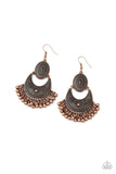 Paparazzi Western Trails Copper Earrings - Glitzygals5dollarbling Paparazzi Boutique 