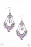 PREORDER Paparazzi Unique Chic - Purple Earrings Fashion Fix Exclusive - Glitzygals5dollarbling Paparazzi Boutique 