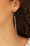 REIGN Check - black - Paparazzi earrings - Glitzygals5dollarbling Paparazzi Boutique 