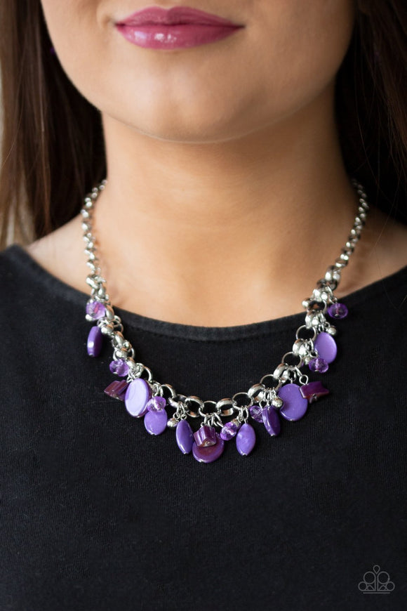 Paparazzi I Want To Sea The World Purple Necklace - Glitzygals5dollarbling Paparazzi Boutique 